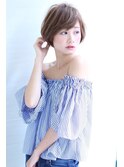 透け感あふれるこなれショート