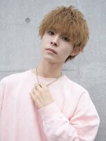 ミルクティーベージュナチュラルスパイラルウルフマッシュ