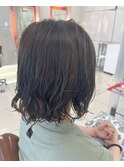ゆるふわパーマ×秋カラー