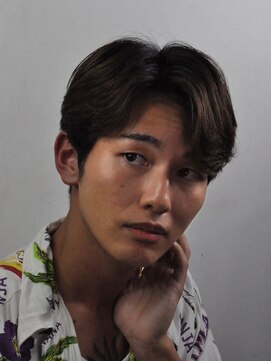 ヒロギンザ 上野店(HIRO GINZA) センターパートニュアンスツーブロ毛流れナチュラル