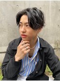サーフカール/フェザーパーマ/刈り上げセンターパート/錦糸町