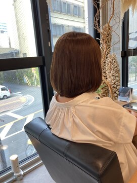  リュクスバトーバイトリコ 船橋南口店(Luxe BATEAU by tricot) 自然なケアストレート×ボブ/20代30代40代#2