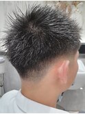 メンズ/ベリーショート/20代30代/フェードカット/スキンフェード