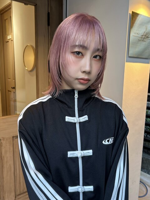 【LUAU Haku Osaka 中村】pink hair