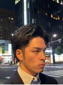 ビジネスマン向け!ツーブロック×ニュースパーマ