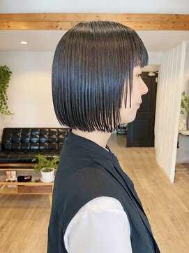 クマ(kuma.) 大人可愛いミニボブ/デザインボブ/20代30代40代