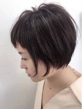 アーフ(ARF)の写真/【再現性◎】ショート・ボブに自信あり!顔周りのバランスを意識した,どこから見ても美しいシルエットを実現