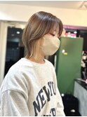 くびれボブ×イヤリングカラー