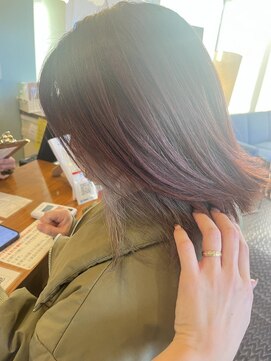 ヘアラウンジ アングゥ(hair lounge ungu) ピンク×シルバー