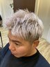 カット＋フルホワイトメッシュ￥一律11000／舞鶴美容室／メッシュ
