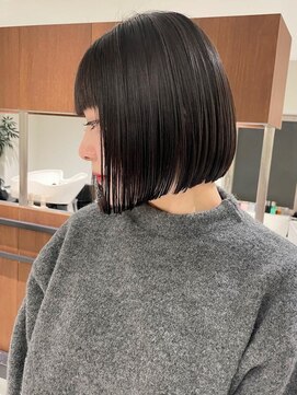 ゴカン バイ ジル ブラン 名古屋(Gokan by JIL BLAN) ハイライトバレイヤージュダブルカラーボブカット30代40代