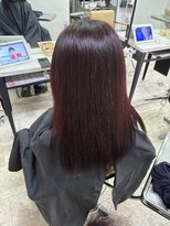 アジールヘア 所沢プロペ通り店(agir hair)&nbsp;レッドチェリーブラウンストレートケアブリーチ所沢韓国