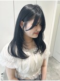 暗髪×レイヤーで大人可愛いスタイル