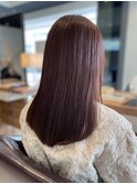 ストレート/ミディアム/カシスピンク