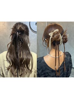 【早朝OK※料金別途あり】お呼ばれヘアから推し活ヘアまで！どんなアレンジもご相談ください☆
