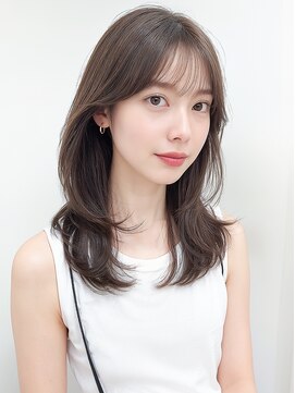 カバーヘア ブリス 上尾西口店(COVER HAIR bliss) 透明感カラー◎韓国風ふんわり小顔レイヤー×髪質改善p上尾