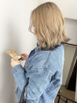 モナン(monan) 裾カラーエンドカラーテールカラーデザインカラーツートンカラー