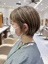 ピークアブー アヴェダ ギンザシックス(PEEK-A-BOO AVEDA GINZASIX) 【丸みショート】 大人ショートボブ ショートヘア 癖毛 ◆
