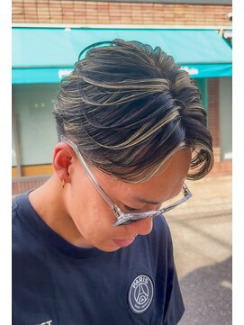 ヘアーラボ ハチ(HAIR LABO HACHI) メンズハイライト ブリーチカラー 白髪ぼかし 20代30代40代