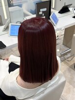 ケンジ 平塚 アネッタ(KENJE annetta) 【ワンカラー】艶髪ビビットレッド