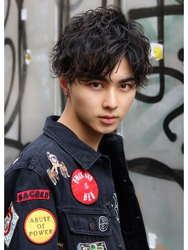 ネイビー(NAVY) 【NAVYオススメ】パーマ×2ブロック×フェザーマッシュ