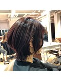【上大岡/Afinar】ショートボブ&チェリーベージュ