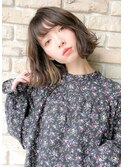 インナーカラー ボブ