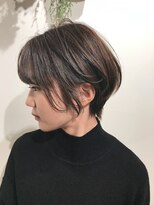 フープヘアー(HOOP.HAIR)&nbsp;オリーブアッシュ　ショート__くびれショートヘア