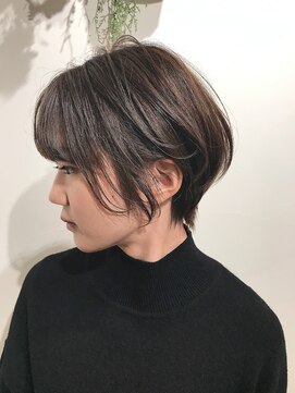 フープヘアー(HOOP.HAIR) オリーブアッシュ ショート__くびれショートヘア