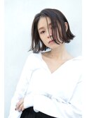 外ハネボブ×シルクグレージュ