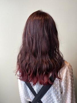 エイミー(Aimee) Aimee 町田　ローズグラデーション×波巻きウェーブ