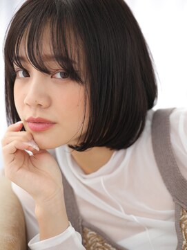 アビエクレール 河内花園(abije claire) 大人の切りっぱなしボブ★20代30代50代 髪質改善