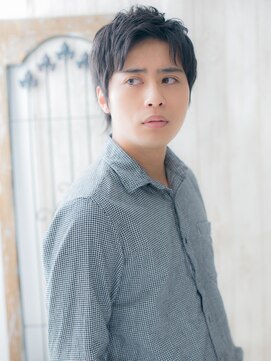 グルーミングサロン バーバー キャッスル 北浦和西口(Grooming salon Barber Castle) アップバング★アッシュブラックミニウルフP