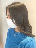 透明感ブラウン×イヤリングカラー