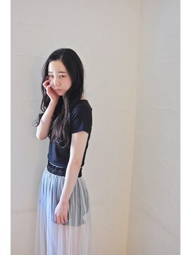 クラク 笹塚店(KURAKU) 大人かわいいワンカールグレージュカラーココアベージュロング