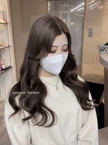 ソワンドブレスセルン 心斎橋(soin de brace cerne)&nbsp;くすみブラウン×顔周りカット