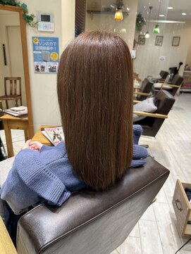美容室 パルス 静岡鷹匠店(PALS) 髪質改善 ストレート 縮毛矯正 ベージュカラー 韓国風