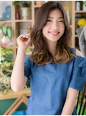 小顔センターパート外国人風ハイライトカラーc5浦和20代30代40代