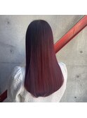 ツヤの王道暖色カラー+newトリートメントバイカルテ