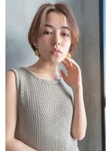 大人かわいい前髪セシルカットココアブラウンフリンジウェーブ