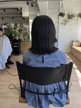 オーシャン(Ocean) 【OceanHair&Life田中愛梨】10代20代切りっぱなし外ハネボブ!