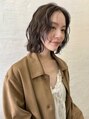 カシェ ホリエ(CACHE HORIE)&nbsp;くすみブラウンにセミマットなウェーブを合わせたnuance style