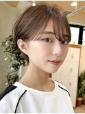 乾かしてまとまる丸みショート