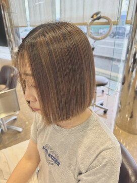 エース 間明店(A) 白髪ぼかしハイライト金沢美容室Aエース小酒井白髪ボカシ