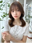 韓国くびれヘア レイヤーカット韓国ヘア/似合わせ/顔周り