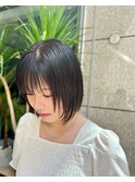 顔まわりレイヤーヘルシーボブ。　20代 /30代 /大学生 /社会人