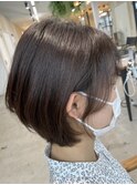 大人ショートボブショートカットココアアッシュくびれミディ