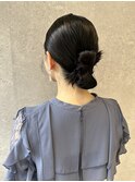 三軒茶屋_シニヨンアレンジ_韓国風_カチモリ_ヘアアレンジ_小顔