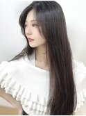 前髪なし/小顔/大人ロング/ストレート/ワンレン/20代/30代