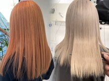 今流行りのおしゃれなハイトーンカラー(ダブルカラー)はブリーチワークが最大のポイント★